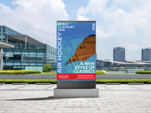 Poster that promotes tickets for The World Table Games.